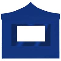 VidaXL Partytent inklapbaar met wanden 2x2 m aluminium blauw - thumbnail