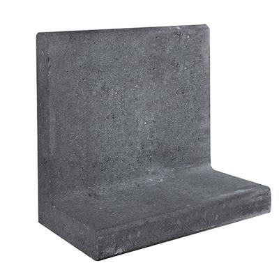 L-element zwart 50x50 voet 30 cm Gardenlux - Gardenlux