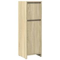 3-delige Badkamermeubelset bewerkt hout sonoma eikenkleurig - thumbnail