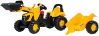 Rolly Toys traptractor rollykid jcb junior geel/zwart - thumbnail