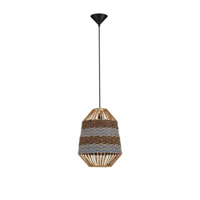 Lyora Rotan hanglampCopos blauw met bruin - 9586609