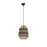 Lyora Rotan hanglampCopos blauw met bruin - 9586609 - thumbnail