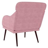 Fauteuil 63x76x80 cm fluweel roze - thumbnail