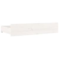 Bedframe met lades wit 160x200 cm - thumbnail
