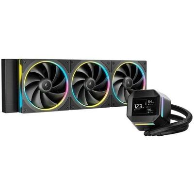 DEEPCOOL - R-LM360-BKDMMC-1 - Waterkoeling - 360 mm AIO - 2,4 inch IPS-scherm - Zwart - Pomp van de 6e generatie - 2500 tot 3400 RPM