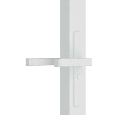 VidaXL Binnendeur 76x201,5 cm esg-glas en aluminium wit