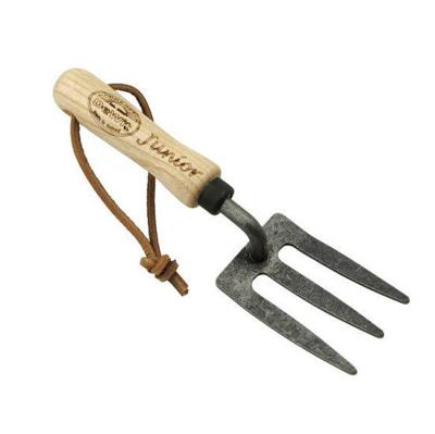 De Wit Junior tuinvorkje met een houten handvat van 100mm dewit