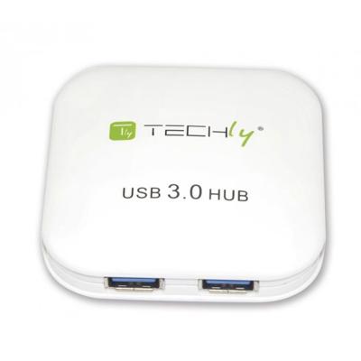TECHly IUSB3-HUB4-WH 1+4 poort 3.2 Gen 1-hub (USB 3.0) wit