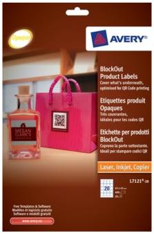 Avery printbare QR-etiketten ft 45 x 45 mm (b x h), 400 stuks