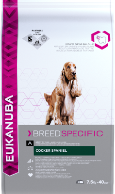 Eukanuba Breed Specific Cocker Spaniel 7,5 kg Volwassen Kip