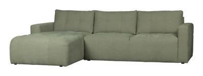 vtwonen Loungebank 'Bar' Links, Washed look, kleur Groen