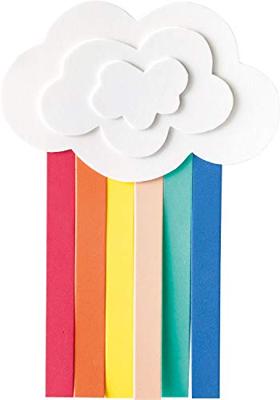 Folia mosgummi pak van 10 blad in 10 geassorteerde kleuren