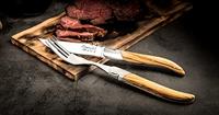 Laguiole Style de Vie Steakvorken Luxury Line Olijfhout - 6 stuks - thumbnail