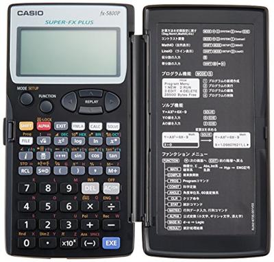 Casio fx-5800P Schoolrekenmachine Zwart Aantal displayposities: 16 werkt op batterijen (b x h x d) 73 x 10 x 141.5 mm