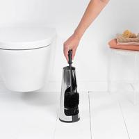 Brabantia ReNew Toiletborstel - staand - houder - brilliant steel 414640 - thumbnail