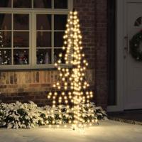 VidaXL Kerstboom met 240 led warmwit 180 cm rattan - thumbnail