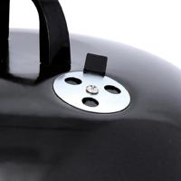 Kolenbarbecue met wielen Aktive Geëmailleerd metaal 46 x 89 x 46 cm Zwart - thumbnail