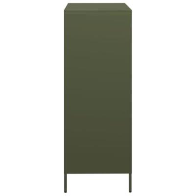 Hoge kast 68x39x103,5 cm staal olijfgroen Hoge kast 68x39x103,5 cm staal olijfgroen