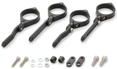 DAYTONA "dual-axis" koplamphouder bracket sh. aluminum 49mm sw adjustab - thumbnail