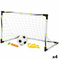 Voetbaldoel Colorbaby 90 x 59 x 59 cm Opvouwbaar (4 Stuks) - thumbnail