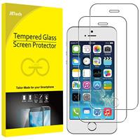 JETech Schermbeschermer Compatibel met iPhone SE (Editie 2016), iPhone 5s, iPhone 5 en iPhone 5c, Gehard Glas Screen Protector, 2 Stuks - thumbnail