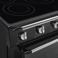 SMEG TR90IMBL Victoria Esthetisch Fornuis met Inductie Kookplaat - 90 x 60 cm - Zwart - thumbnail