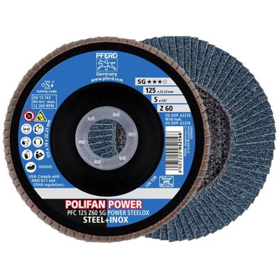 PFERD TOOLS 69398199 Lamellenschuurschijf Diameter 125 mm Boordiameter 22.23 mm RVS, Staal 2 stuk(s)