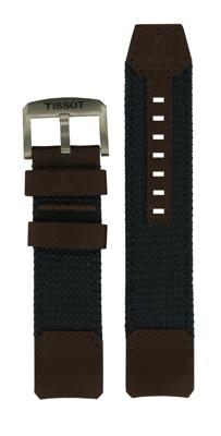 Horlogeband Tissot T604036911 Leder/Textiel Zwart Horlogeband Tissot T604036911 Leder/Textiel Zwart