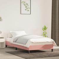 Bedframe fluweel roze 90x190 cm - thumbnail