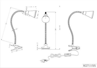 Trio KlemspotArras zwart - R22711102