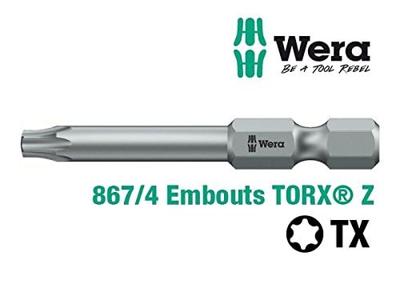 Wera 867/4 Z TORX® Bits, TX 20 x 89 mm - 1 stuk(s) - 05060188001 Wera 867/4 Z TORX® Bits, TX 20 x 89 mm - 1 stuk(s) - 05060188001