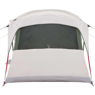 Gezinstent Wit en Groen 435 x 255 x 216 cm Polyester en staal