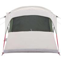 Gezinstent Wit en Groen 435 x 255 x 216 cm Polyester en staal - thumbnail