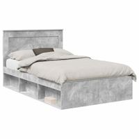 Bedframe Concerte Grijs 135 x 190 cm Massief grenenhout - thumbnail