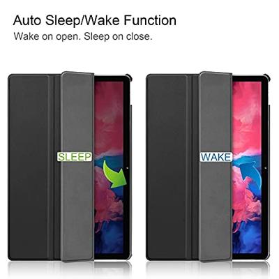 3-Vouw sleepcover hoes - Lenovo Tab P11 Pro - Zwart 3-Vouw sleepcover hoes - Lenovo Tab P11 Pro - Zwart