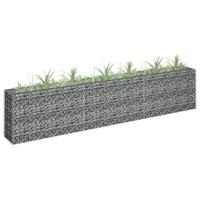 Gabion plantenbak verhoogd 270x30x60 cm gegalvaniseerd staal - thumbnail