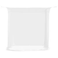 VidaXL Hangende klamboe 156 gaas 220x120x150 cm wit - thumbnail