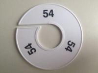 Maatring 11 cm wit/zwart 54 - thumbnail