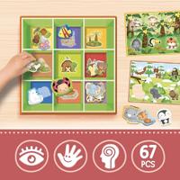 Leerspel - Lisciani - 92772 - Montessori - 3D - 50 zelfcorrigerende vormen - thumbnail