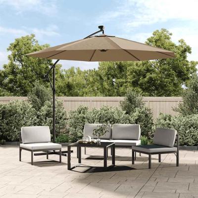 VidaXL Vervangingsdoek voor zweefparasol 300 cm taupe