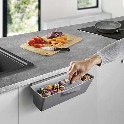Metaltex Clean Tex Aanrechtafvalbak 35x16x13 cm Grijs