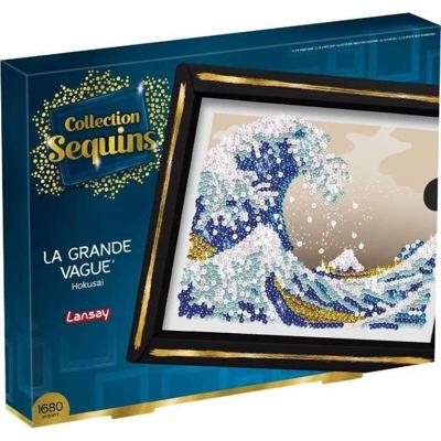 Creatieve vrijetijdsset - LANSAY - Paillettencollectie - The Great Wave - Hokusai - 14 jaar