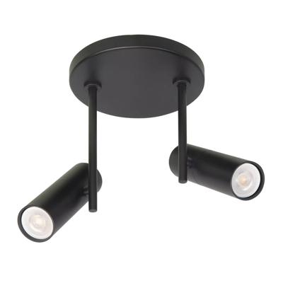 Highlight Spot Trend 2 lichts Ø 15 cm incl mini GU10 zwart