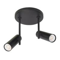 Highlight Spot Trend 2 lichts Ø 15 cm incl mini GU10 zwart - thumbnail