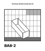 Raaco Inzet box, afm ba8-2, h: 80 mm, afm 157x55 mm, 4 stuk/ 1 doos - thumbnail