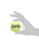 KONG SQUEAKAIR TENNISBAL GEEL MET PIEP MEDIUM 6,5 CM - thumbnail