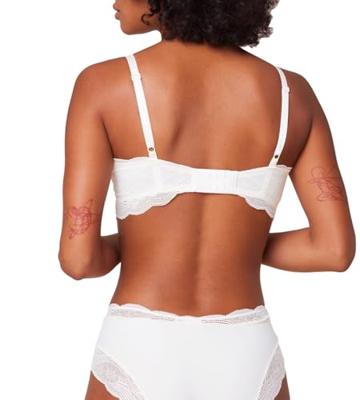 Lift Smart push up Bh zonder beugel - kanten Beugelloze bh met smalle bandjes - voorgevormd