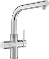 AQUA HOT+ Selzius 3-in-1 kokend water kraan met L-uitloop en 5 liter boiler chroom - thumbnail