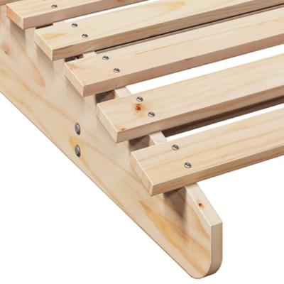Ligbed 205x70x31,5 cm massief grenenhout