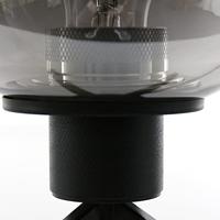 Steinhauer Glazen tafellampReflexion 14cm zwart met smoke glas - 2683ZW - thumbnail
